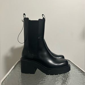 Chunky black boots